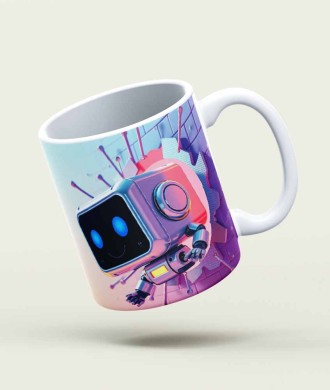 Caneca 3D - Robô Cubico