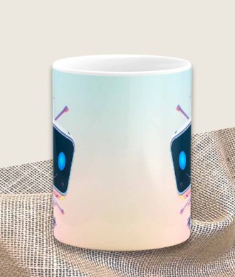 Caneca 3D - Robô Cubico