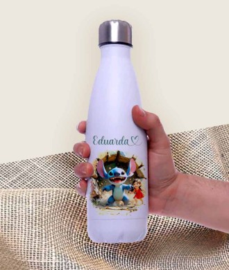 Squeeze Garrafa Térmica Inox  Branca 450ml